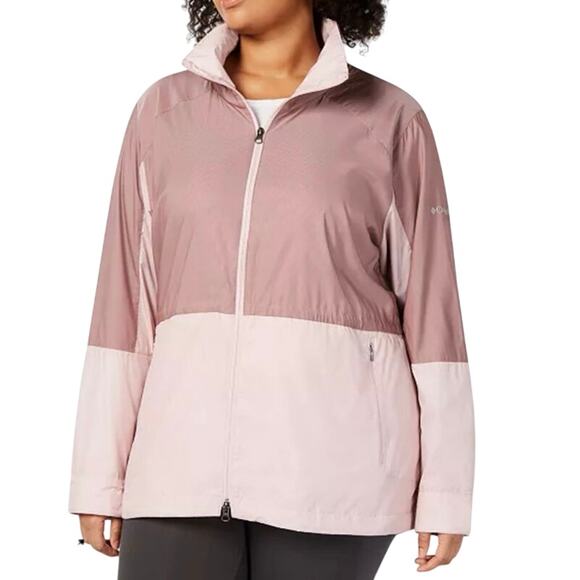 Columbia Plus Size Sustina Springs Windbreaker Jacket excellent condition - Picture 1 of 10